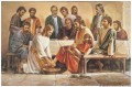 Jesús lavando los pies de los apóstoles religioso cristiano